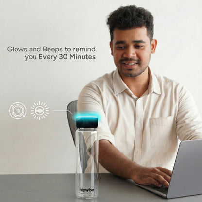 Borosilicate glass smart bottle  